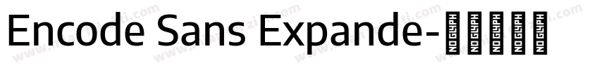 Encode Sans Expande字体转换